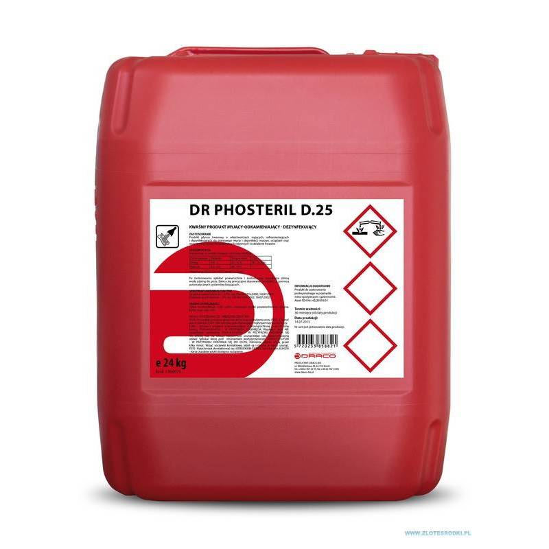 środek do mycia odkamieniania i dezynfekcji DR PHOSTERIL D.25