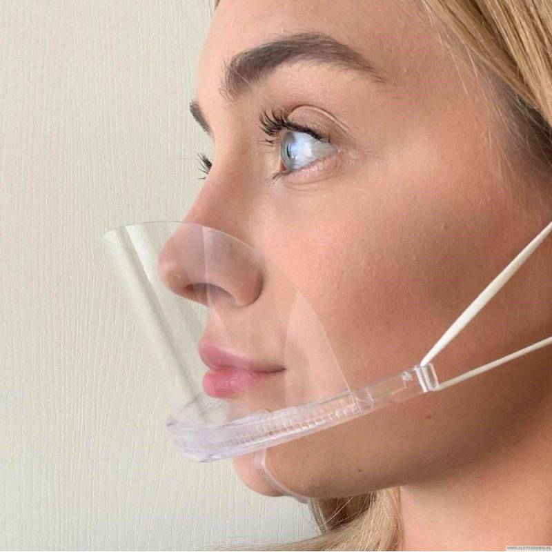 Maska plastikowa przezroczysta