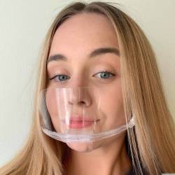 Maska plastikowa przezroczysta