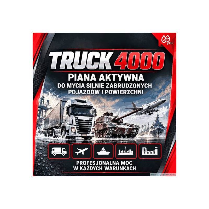 Truck 4000 - piana aktywna do mycia silnie zabrudzonych pojazdów i powierzchni