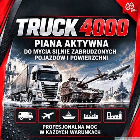 Truck 4000 - piana aktywna do mycia silnie zabrudzonych pojazdów i powierzchni